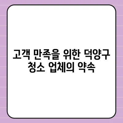 성실한 덕양구 이사 청소 업체