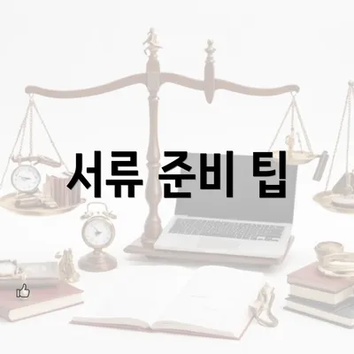 서류 준비 팁