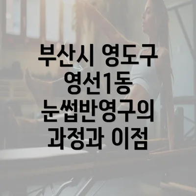 부산시 영도구 영선1동 눈썹반영구의 과정과 이점