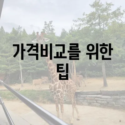 가격비교를 위한 팁