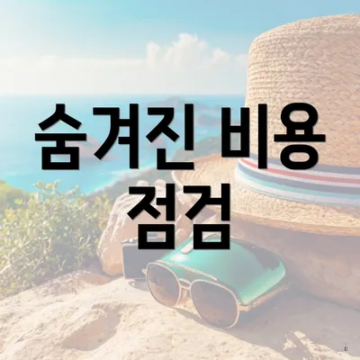 숨겨진 비용 점검