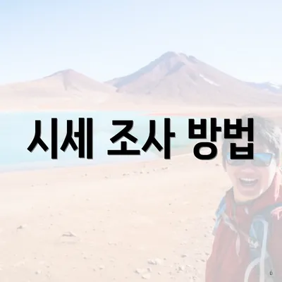시세 조사 방법