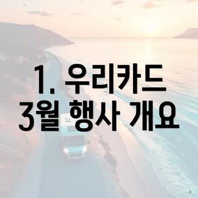 1. 우리카드 3월 행사 개요