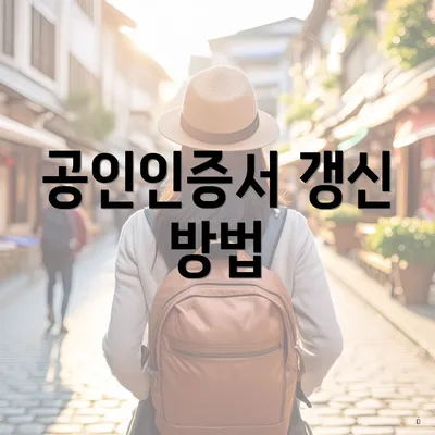 공인인증서 갱신 방법