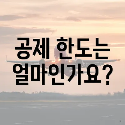 공제 한도는 얼마인가요?