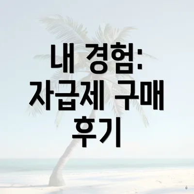 내 경험: 자급제 구매 후기