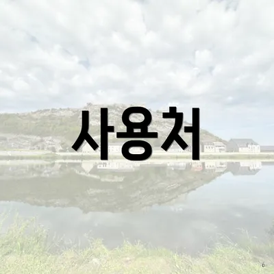 사용처