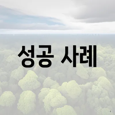 성공 사례