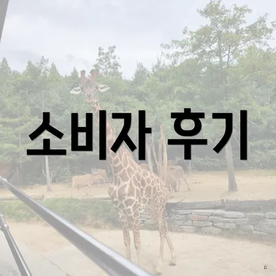 소비자 후기