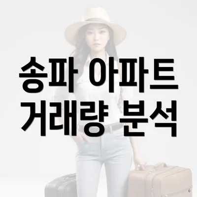 송파 아파트 거래량 분석