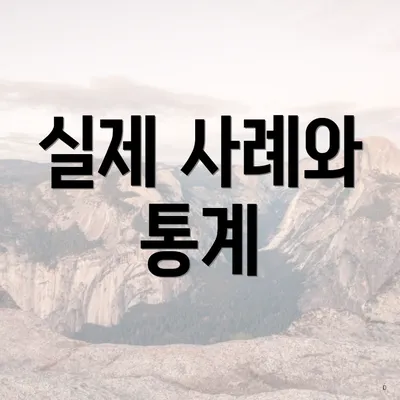 실제 사례와 통계