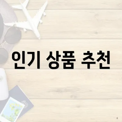 인기 상품 추천