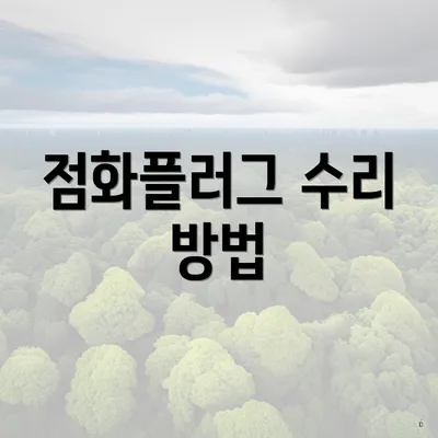 점화플러그 수리 방법
