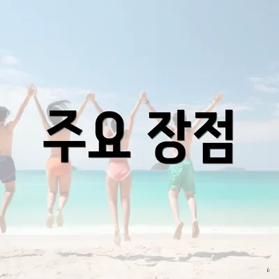 주요 장점