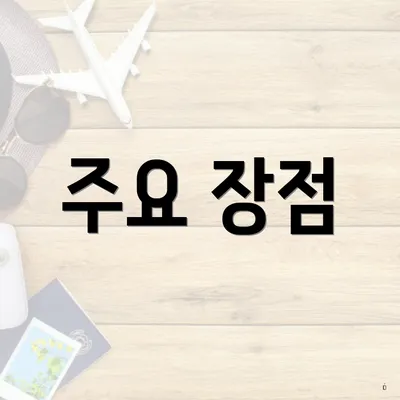 주요 장점