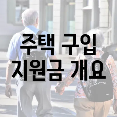 주택 구입 지원금 개요