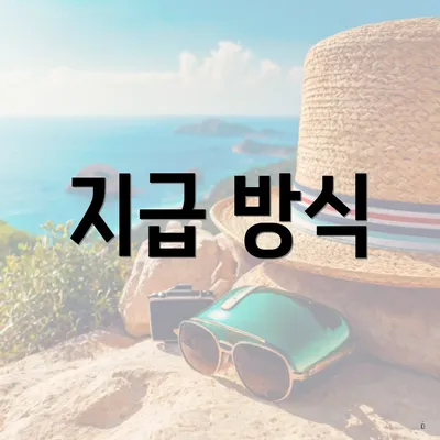 지급 방식
