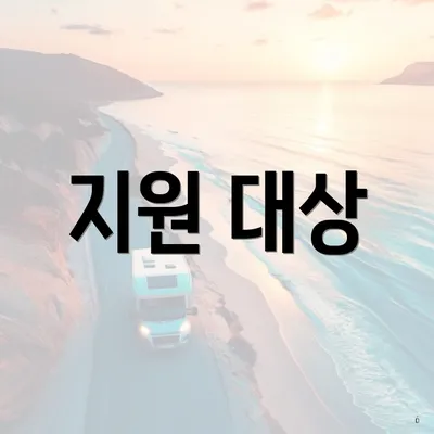 지원 대상