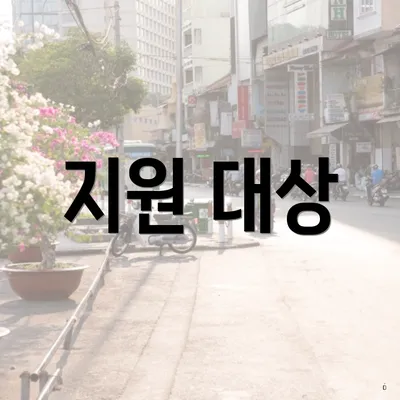지원 대상