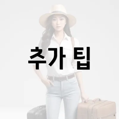 추가 팁