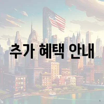 추가 혜택 안내