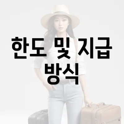 한도 및 지급 방식