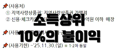 소득상위 10%의 불이익