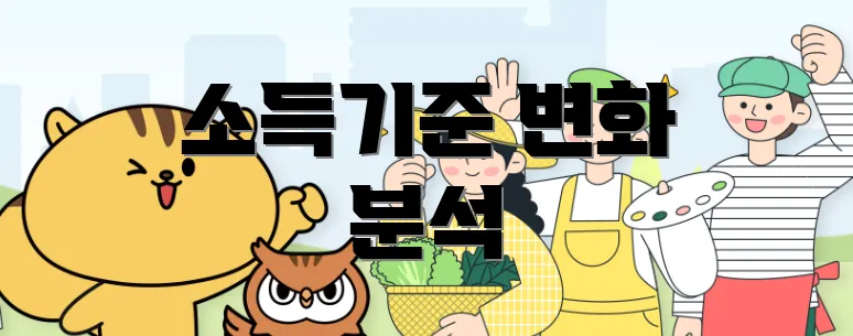 소득기준 변화 분석