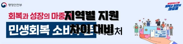 지역별 지원 차이 대비